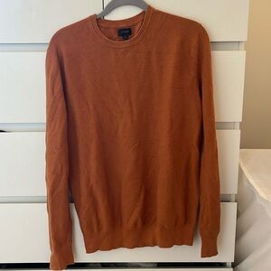 Jcrew Cotton Sweater in Orange